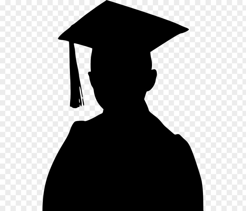 Silhouette Brewbaker Technology Magnet High School Graduation Ceremony Square Academic Cap Degree PNG