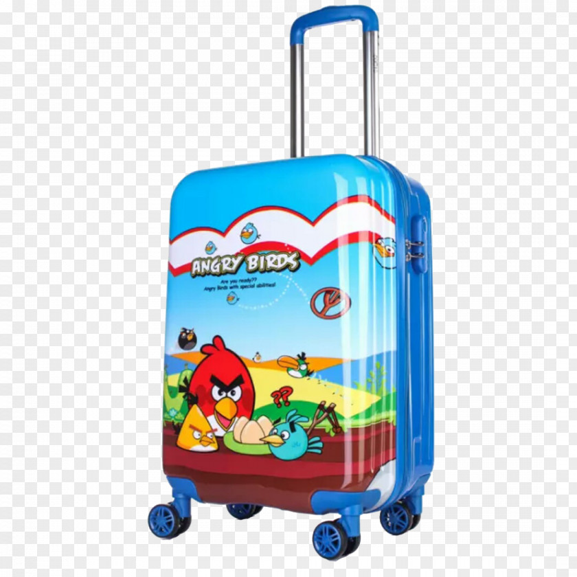 Angry Birds Suitcase Hand Luggage Baggage Travel PNG