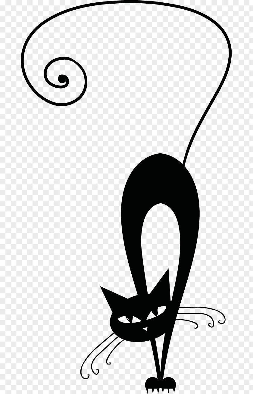 Cat Black Kitten Drawing PNG