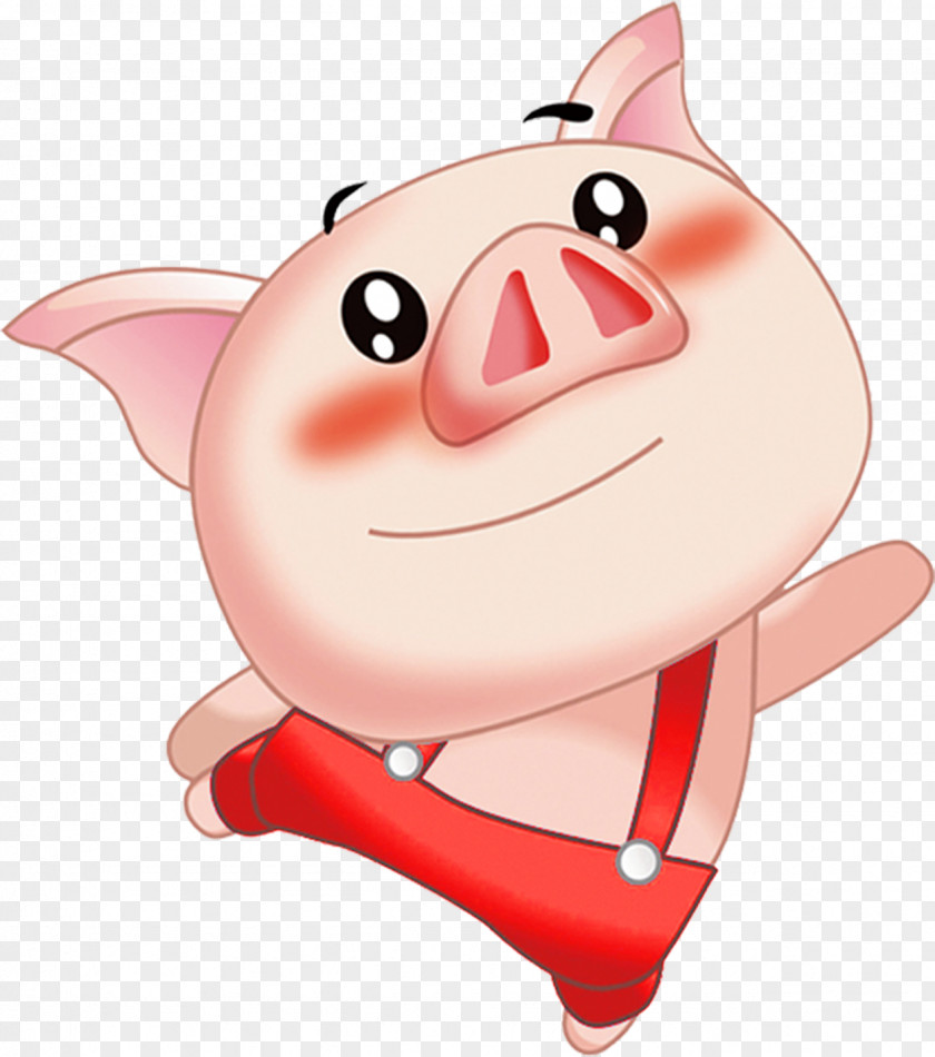 Shy Cute Little Pig Domestic Clip Art PNG