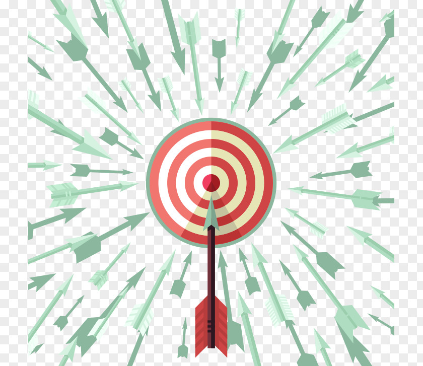 Vector Arrow Flak Archery Aim Graphic Design PNG