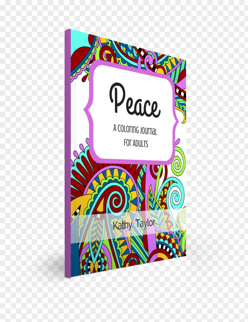 Brain Pencils Peace: A Coloring Journal For Adults Brand Book Font PNG