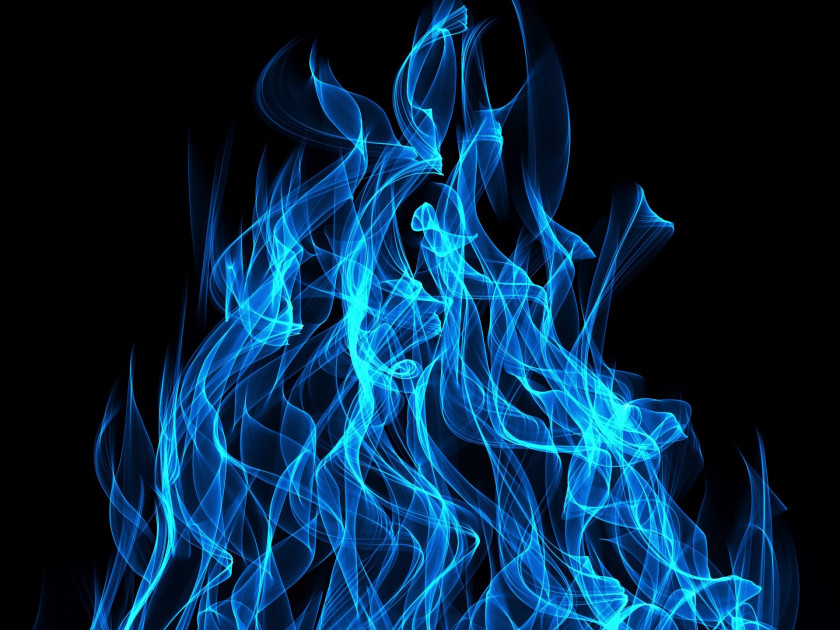 Fire Blue Light Flame PNG