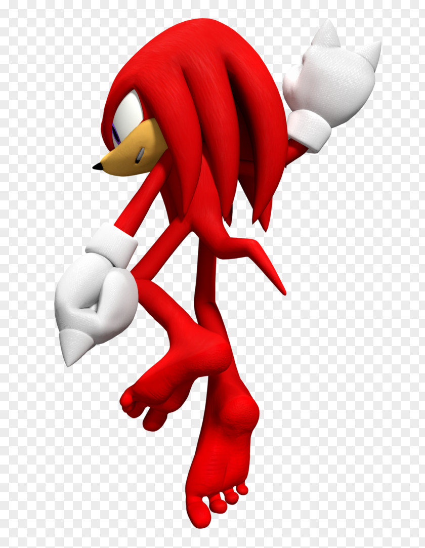 Knuckles The Echidna Sonic Hedgehog 3 Shadow Foot PNG