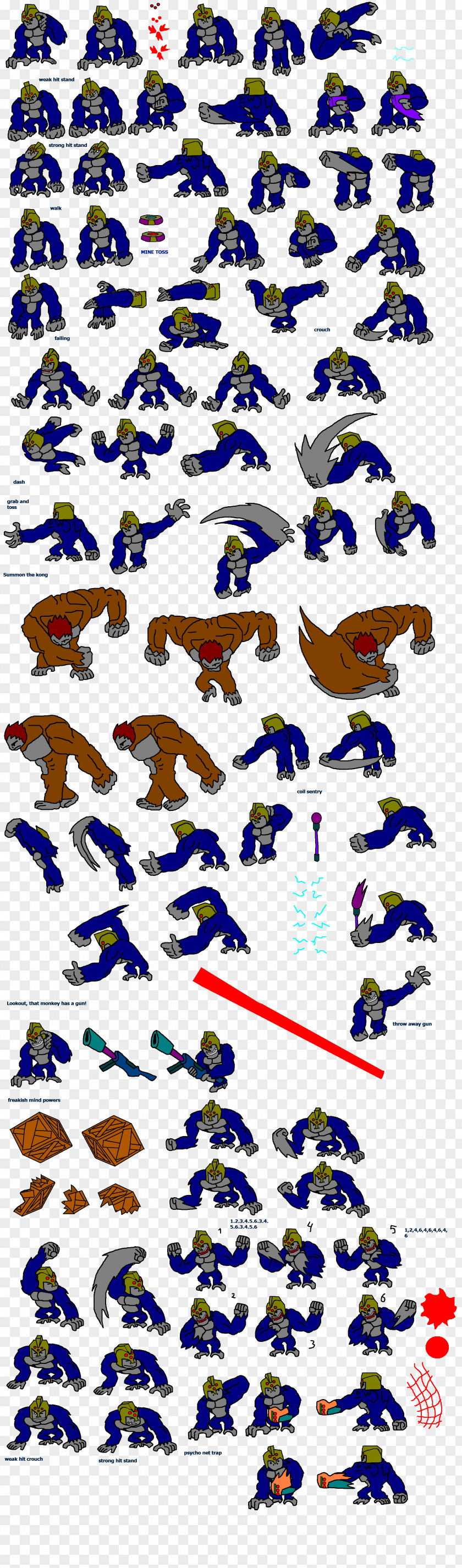 Sprite M.U.G.E.N Gorilla Grodd General Zod Darkseid PNG