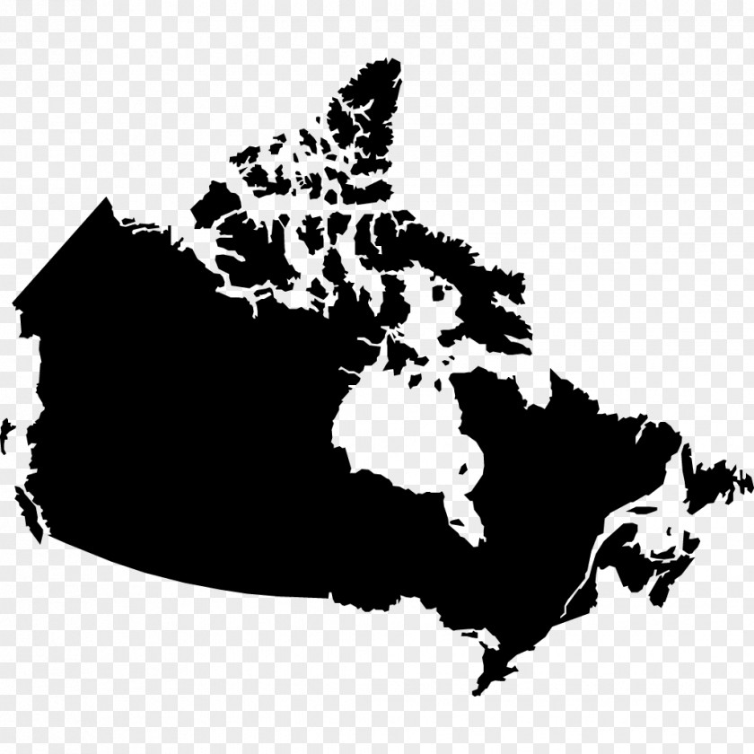 The Seven Wonders Canada Vector Map Blank PNG
