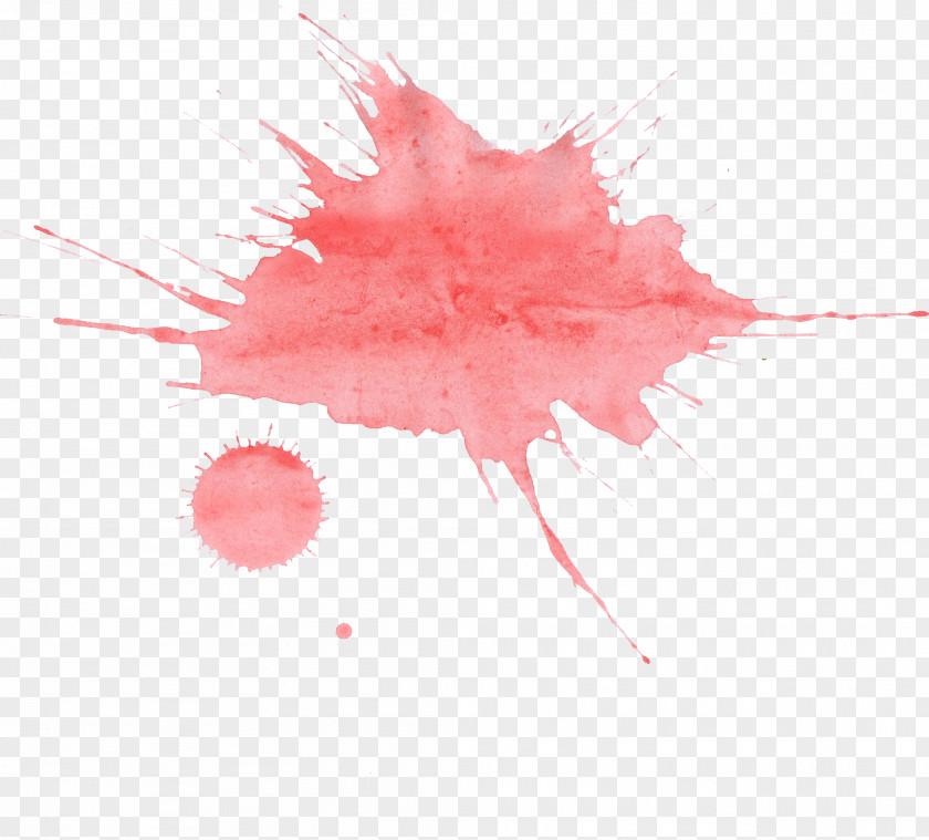 Watercolor Painting Art Red PNG