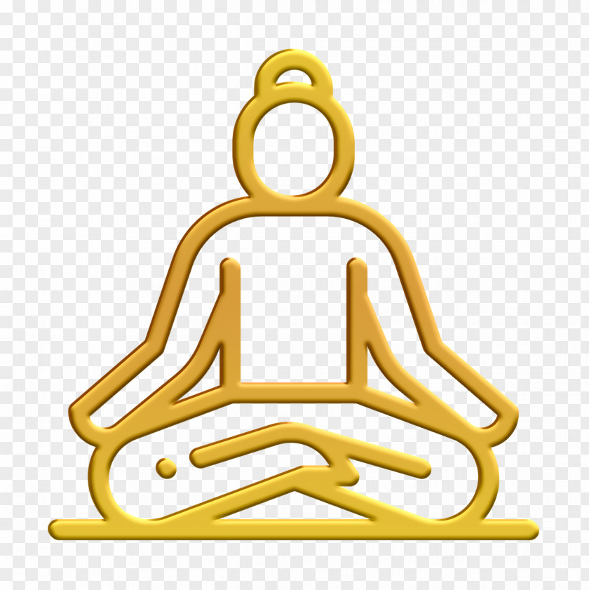 Yoga Icon Padmasana And Mindfulness PNG