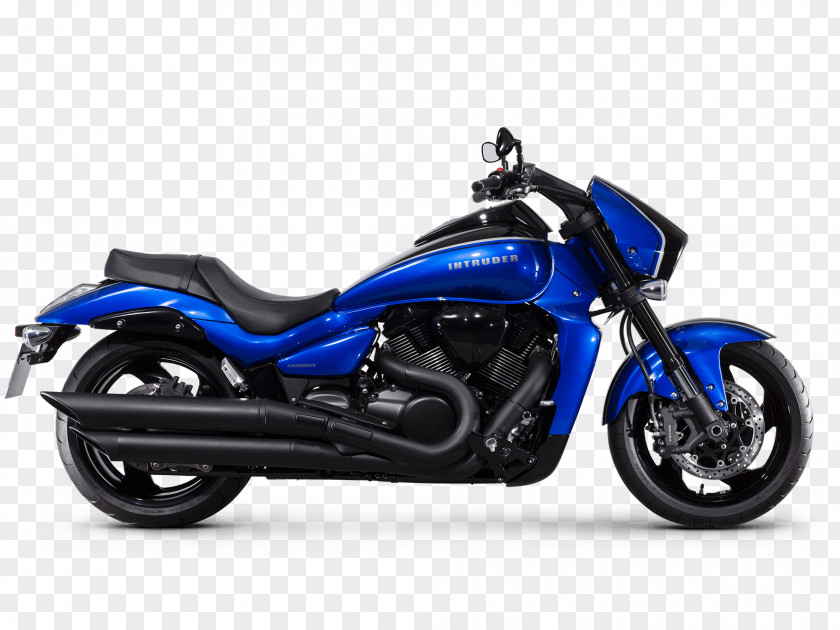 Blue Motorcycle Suzuki Boulevard M109R M50 Cruiser PNG