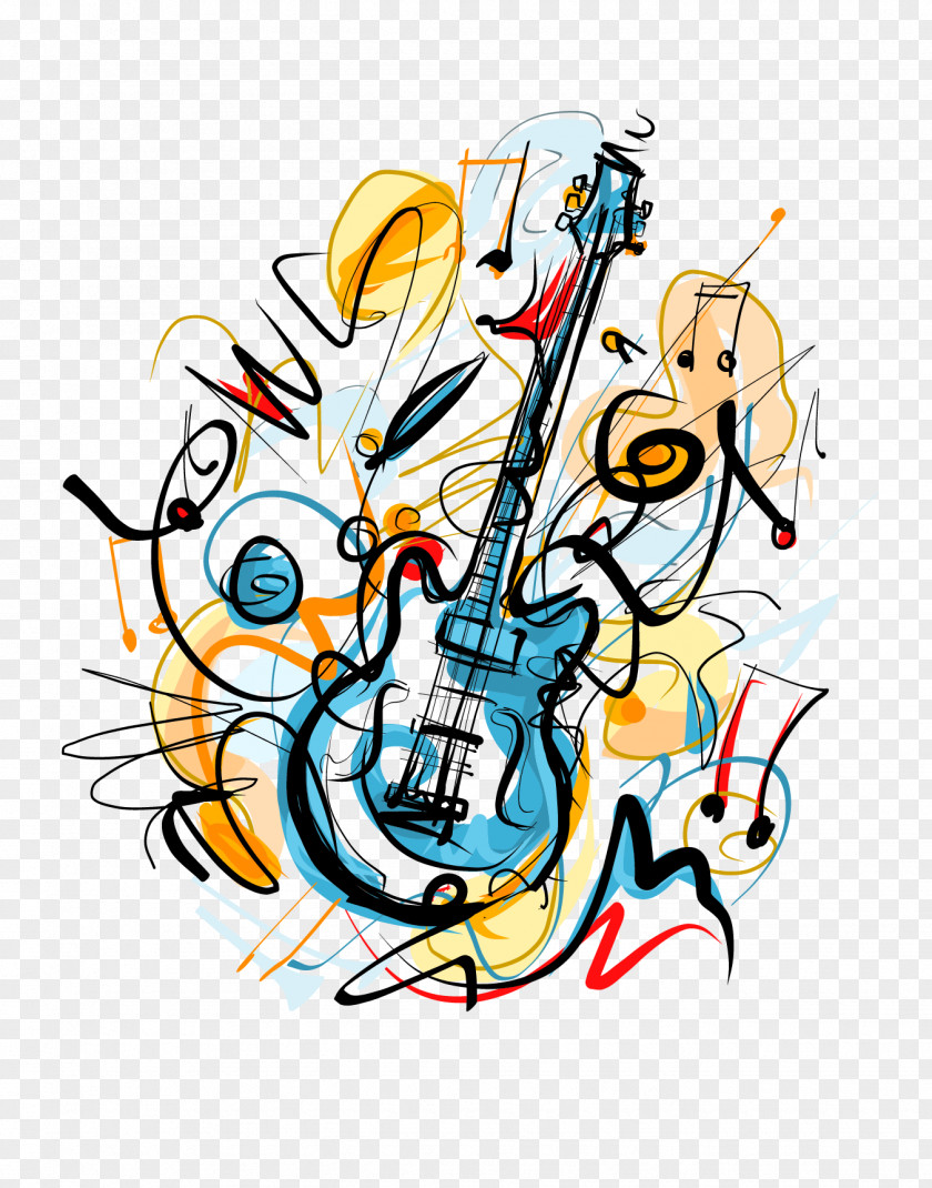 Hand Guitar Download Musical Instrument Drawing PNG