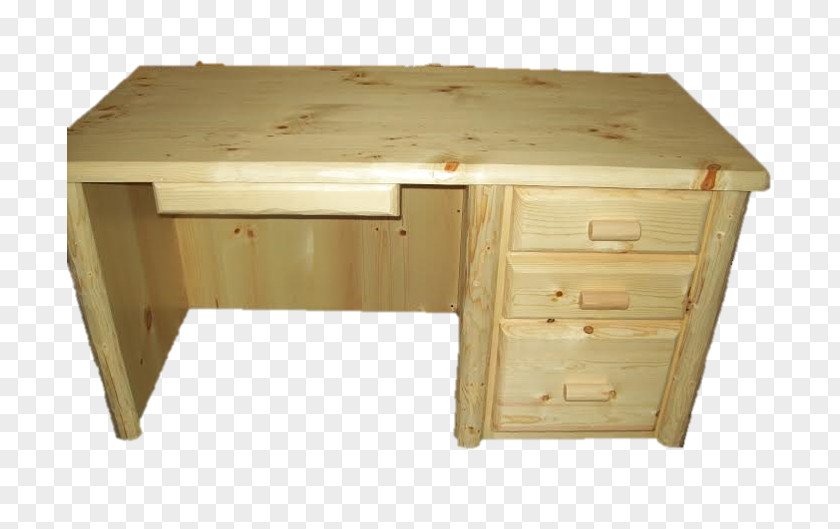 Log Furniture Desk Table Drawer Room PNG