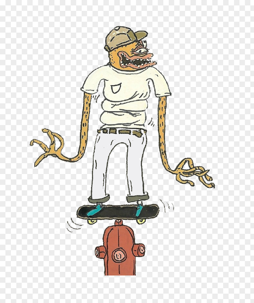 Street Skateboard Alien Extraterrestrials In Fiction Illustration PNG