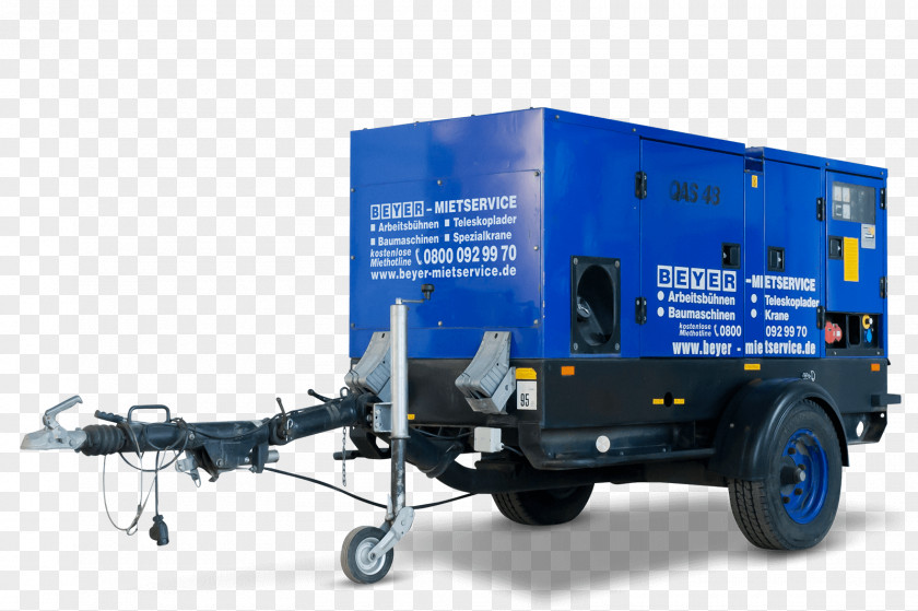 Baumaschinenverleih TrailerStrom Electric Generator Volt-ampere Motor Vehicle BEYER-Mietservice KG PNG