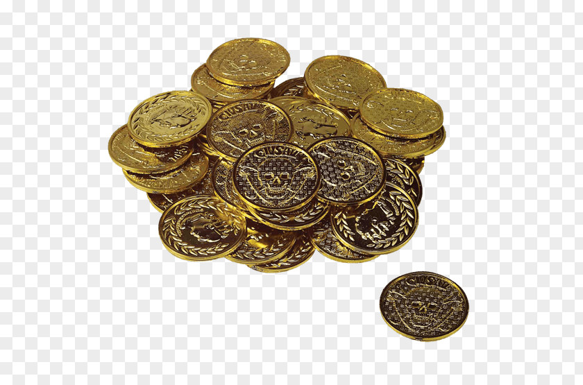 Coin Gold Pirate Coins Bag PNG