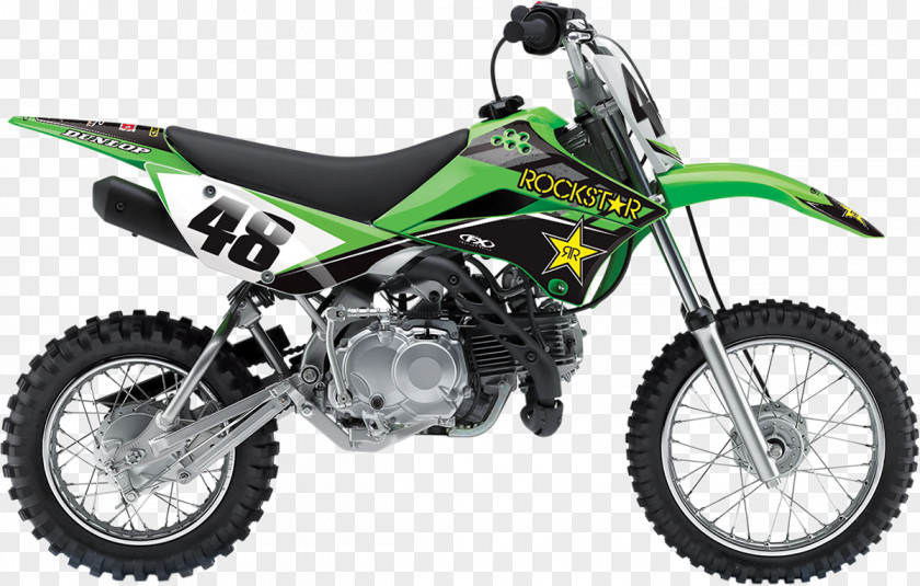 Dirtbike Kawasaki KLX 110 Motorcycle Decal Sticker PNG