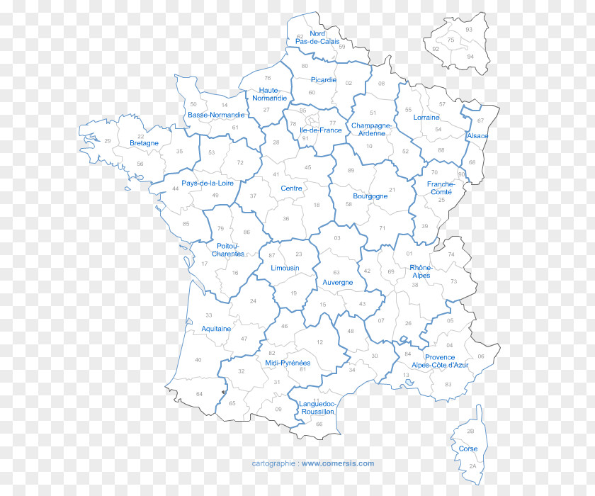 France Regions Of Map PNG