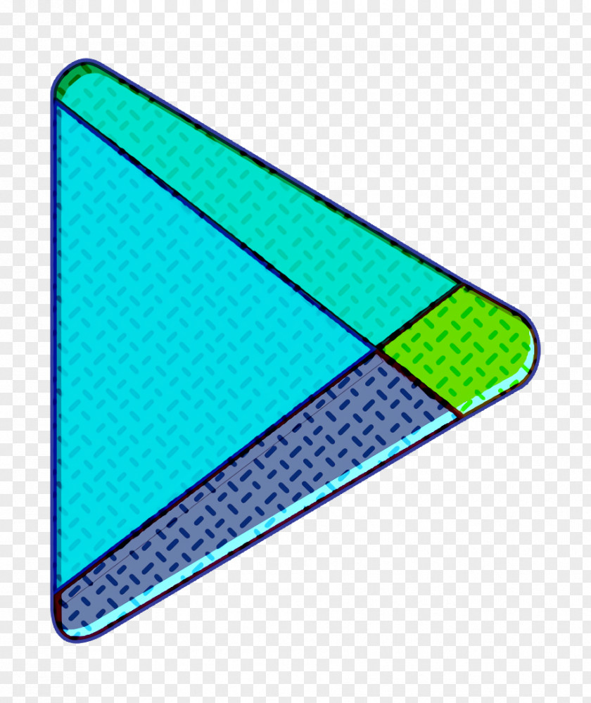 Rectangle Electric Blue Google Icon Play PNG