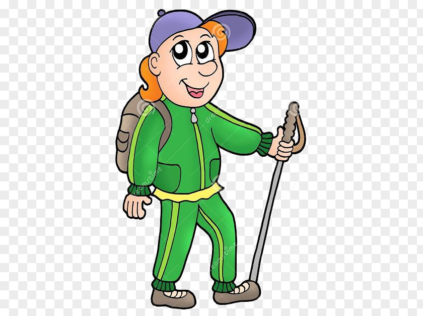 Backpacking Hiking Cartoon Clip Art PNG