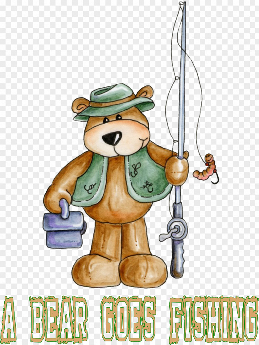 Bear Bears Fishing Clip Art PNG