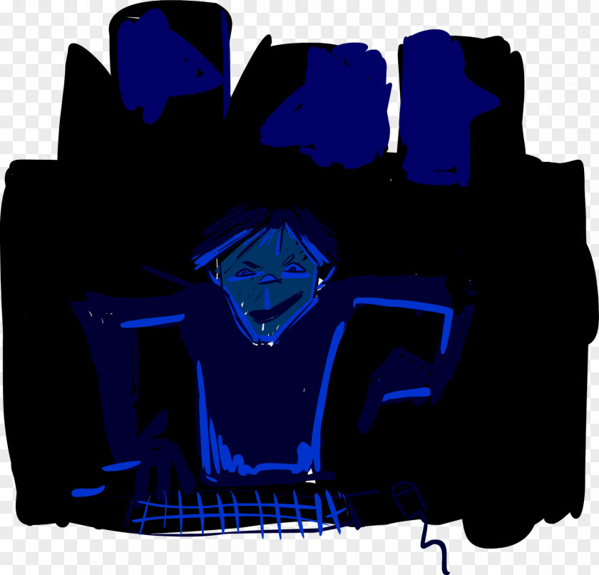 Design Cobalt Blue Character Clip Art PNG