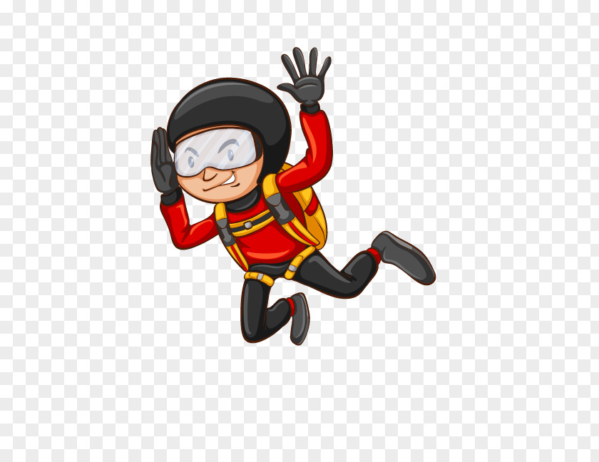 Hand Drawn Boy Parachuting Royalty-free Parachute Illustration PNG