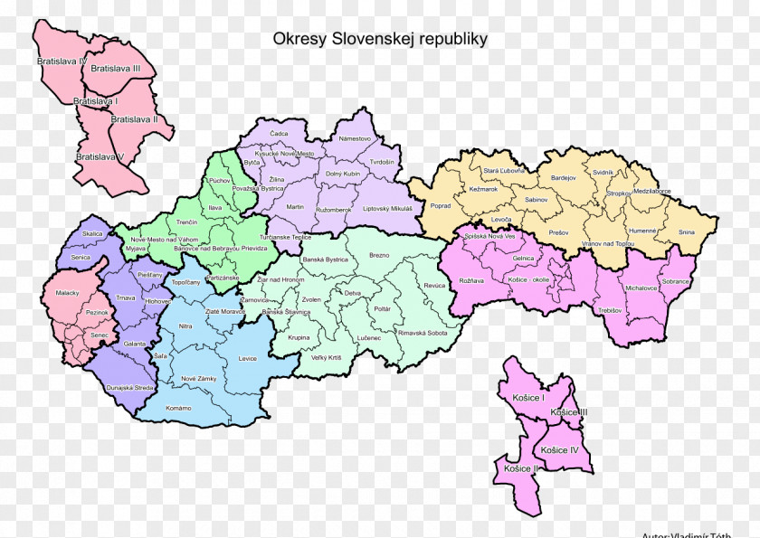 Map Regions Of Slovakia Kraj Counties The Kingdom Hungary PNG