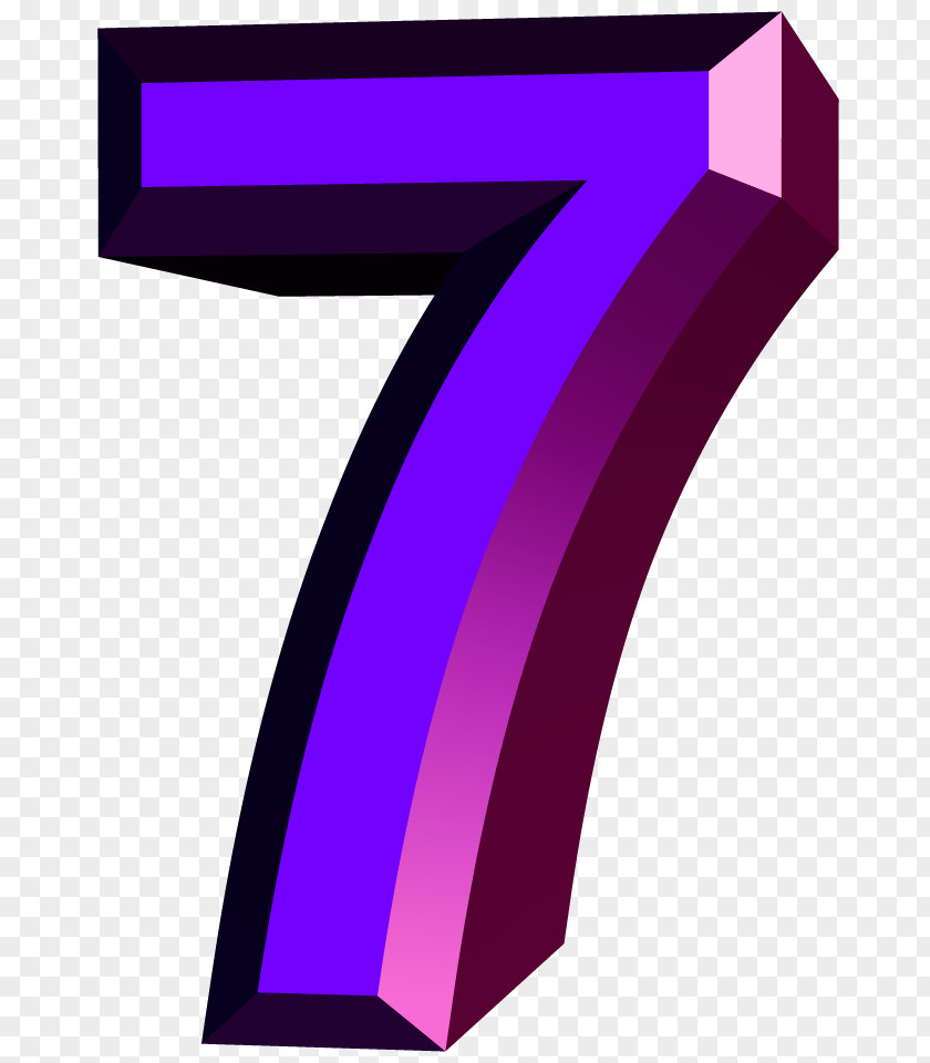 No. 7 Numerical Digit Number Digital Image Arabic Numerals PNG