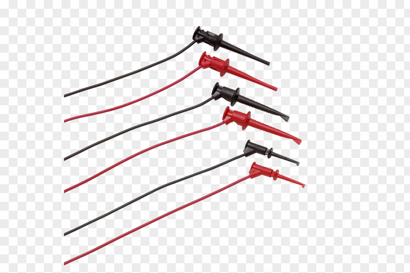 Piercing Needle Fluke Corporation Red Black Power Cable Color PNG
