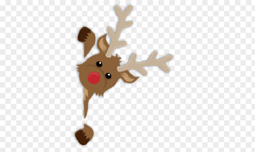 Reindeer Rudolph Christmas Ornament PNG
