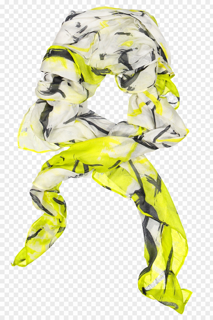 Dress Yellow Scarf Grey PNG