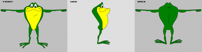 Frog Michigan J. Hello! Ma Baby Model Sheet Looney Tunes PNG