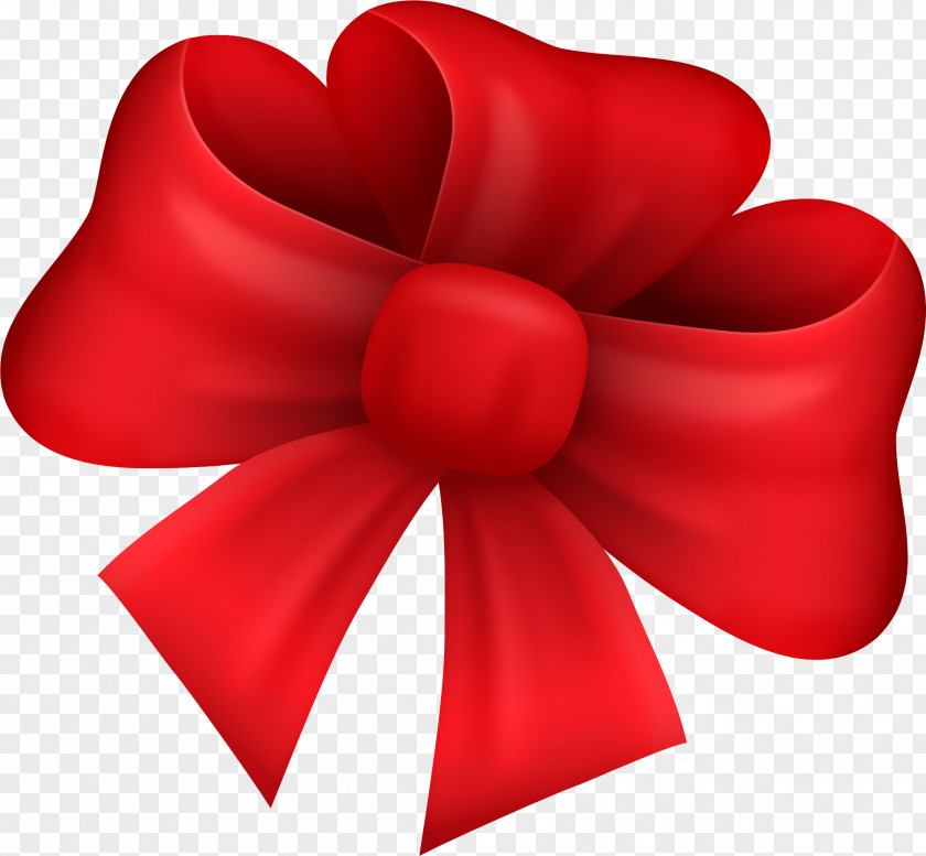 Little Fresh Red Bow Tie With Ribbon Knot PNG
