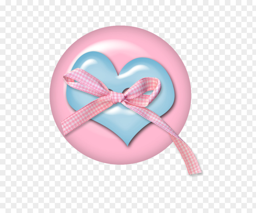 Hair Accessory Ribbon Pink Heart PNG