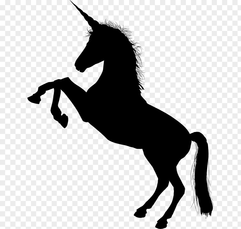 Horse Unicorn Silhouette Clip Art PNG