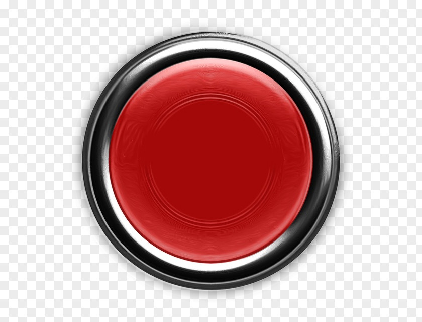Plate Button Red Circle PNG