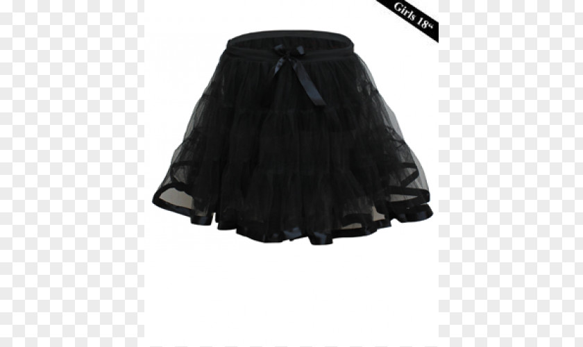 Tutu Skirt Waist Black M PNG