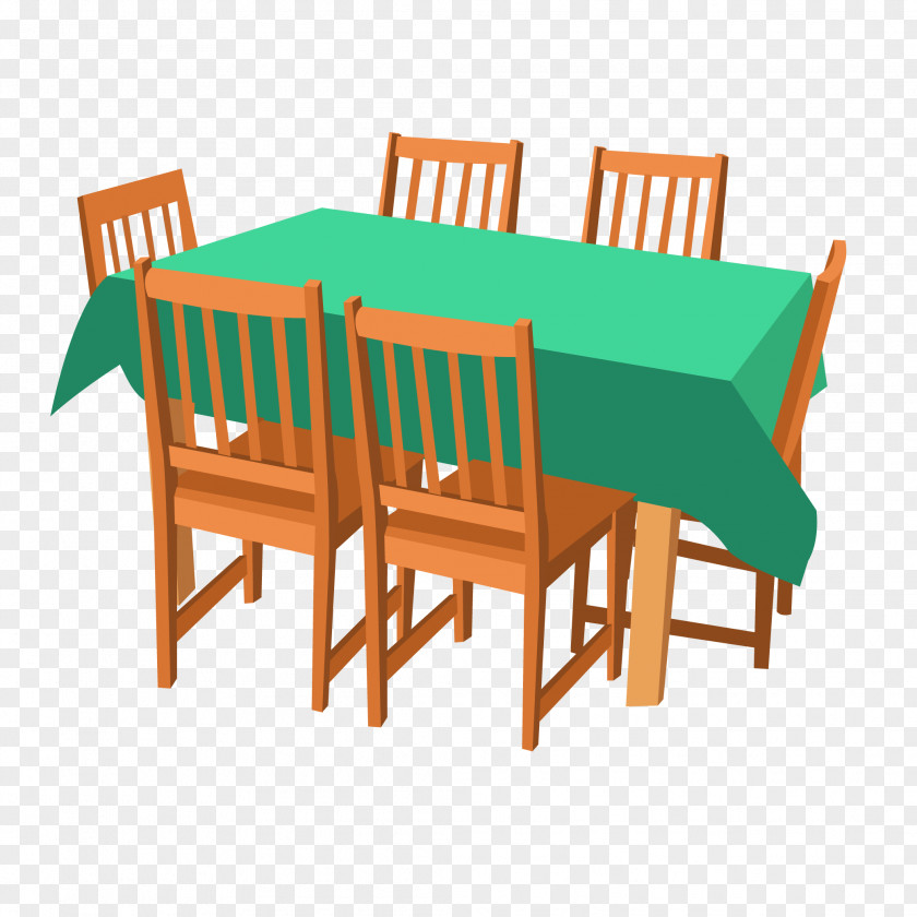 Vector Table Chair Furniture PNG