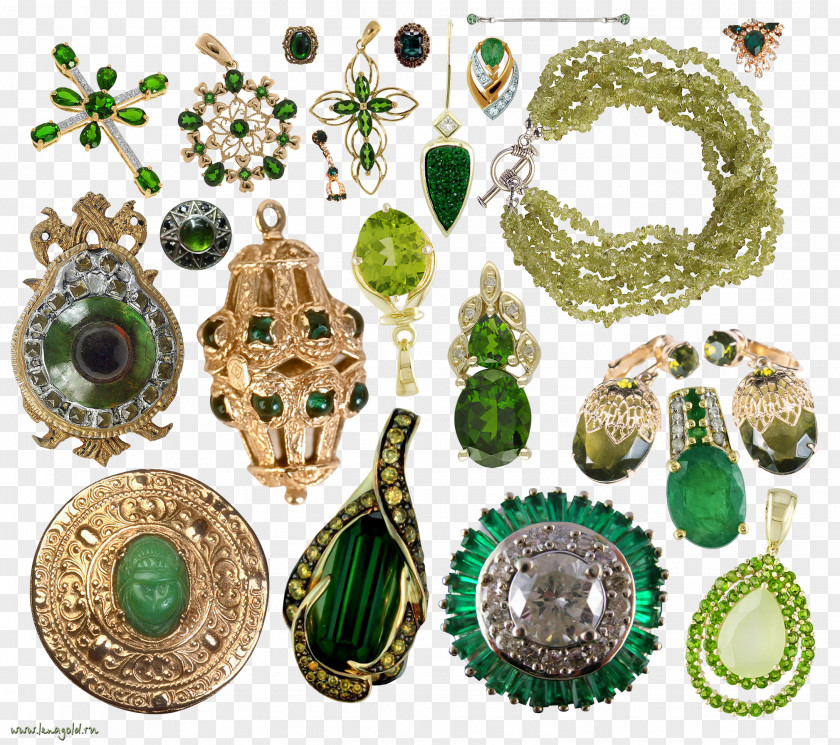 Emerald Body Jewellery Locket Clip Art PNG