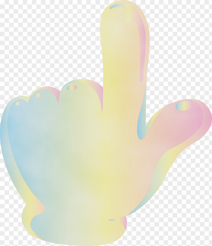 Pink Yellow Hand Finger Gesture PNG