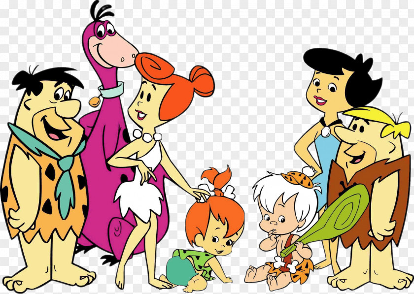 Flintstones Fred Flintstone Pebbles Flinstone Wilma Animation Cartoon PNG