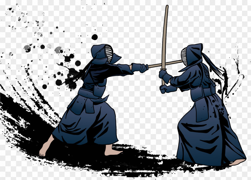 Japanese Ninja Illustration Kendo Euclidean Vector PNG