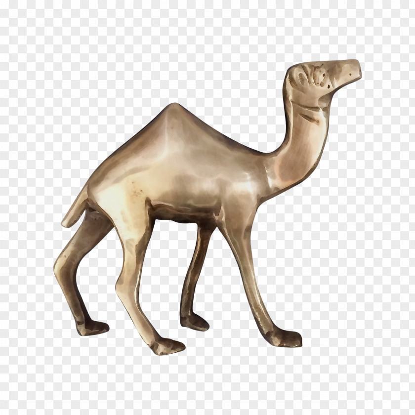 Sculpture Wildlife Camel Camelid Animal Figure Arabian Figurine PNG