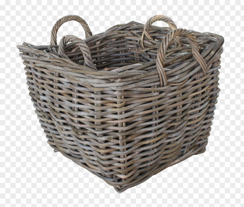 Wood Basket Wicker Hamper Rattan Clothing Accessories PNG