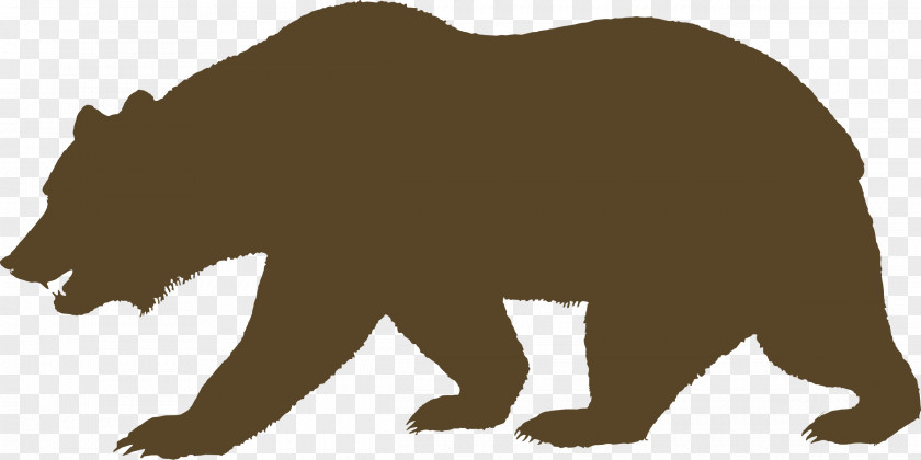 Bear California Republic Grizzly Clip Art PNG