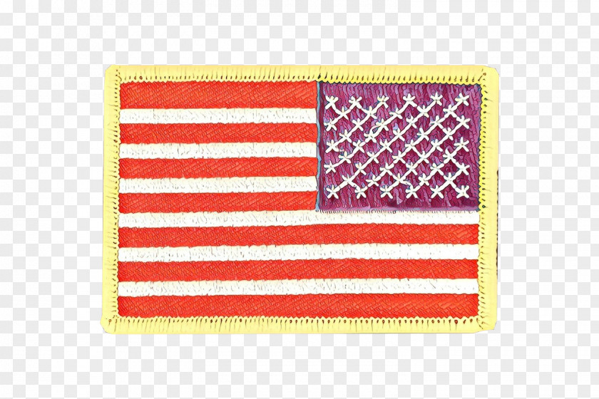 Rectangle Yellow American Flag Background PNG