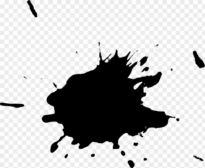 Black And White Paint PNG