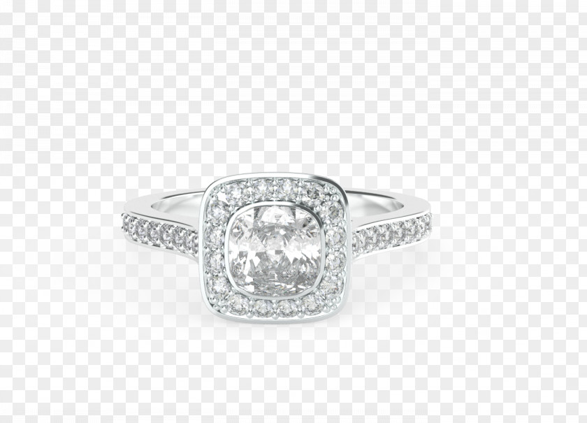 Halo Circle Jewellery Silver Wedding Ring Bling-bling Product Design PNG
