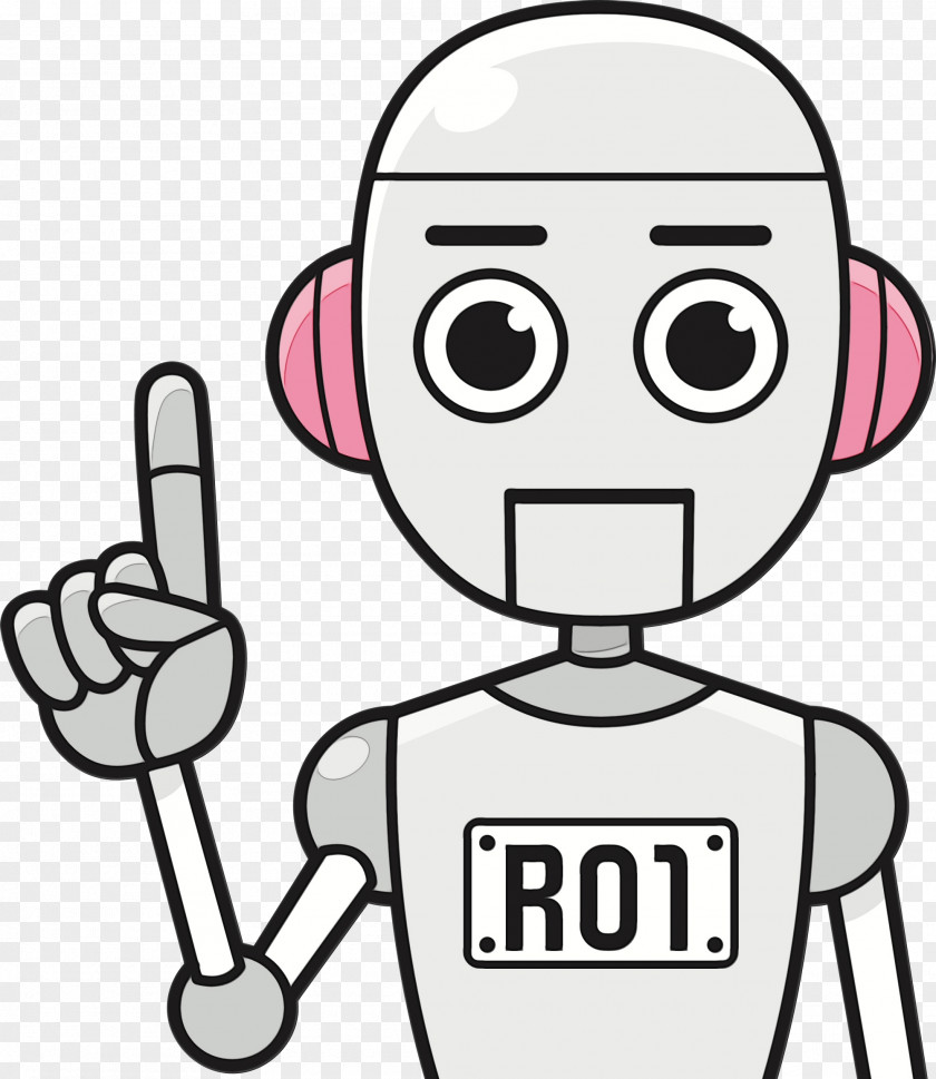 Drawing Robot Cartoon Free Flower PNG