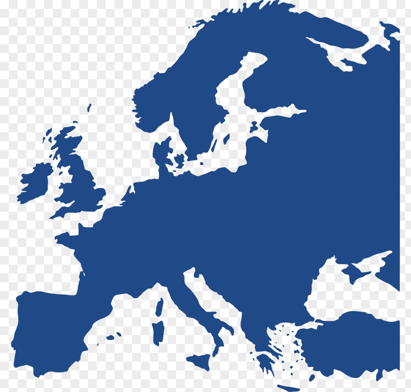 Euporean Vector Europe Map Blank PNG