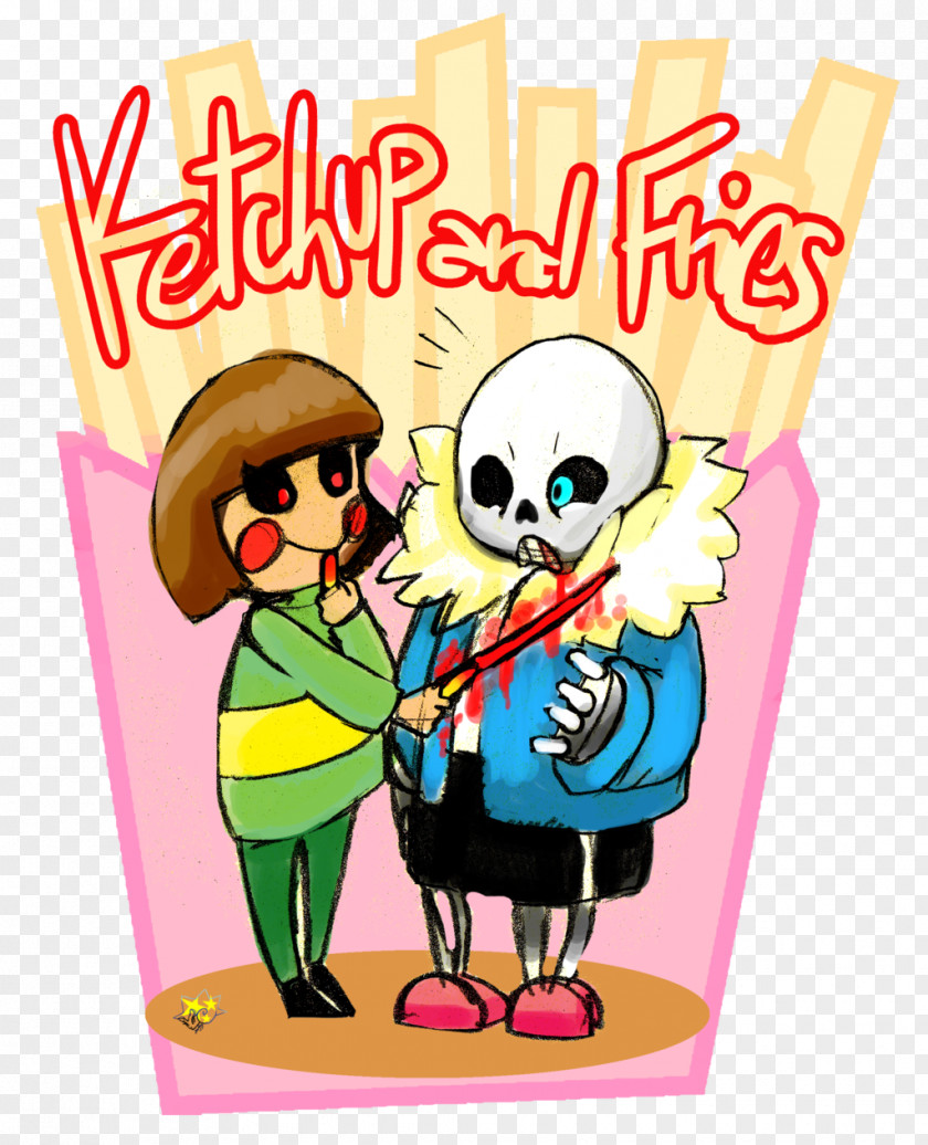 Fries With Ketchup On The Side Undertale French Food Clip Art PNG